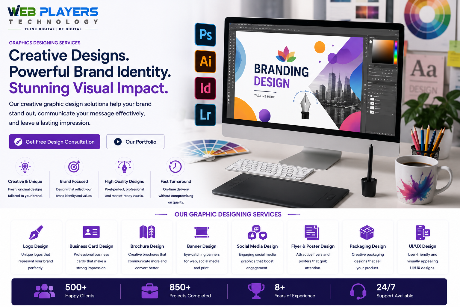 Trusted Graphic Designing Company in Connaught Place Delhi Creative Graphic Design Services
